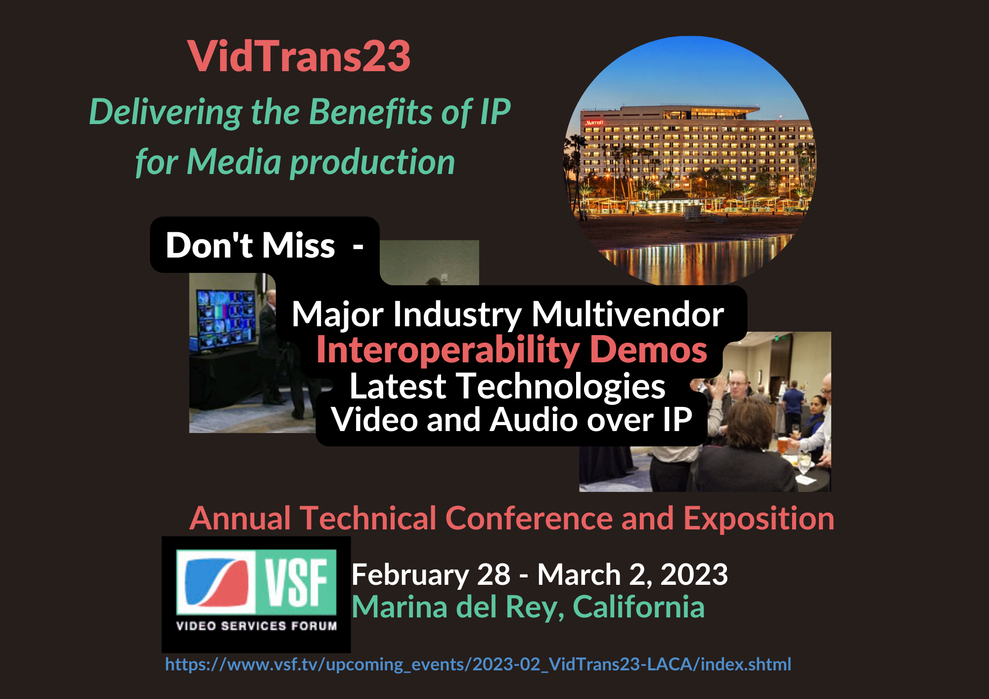 Don't miss VidTrans23--Read more at VSF.tv